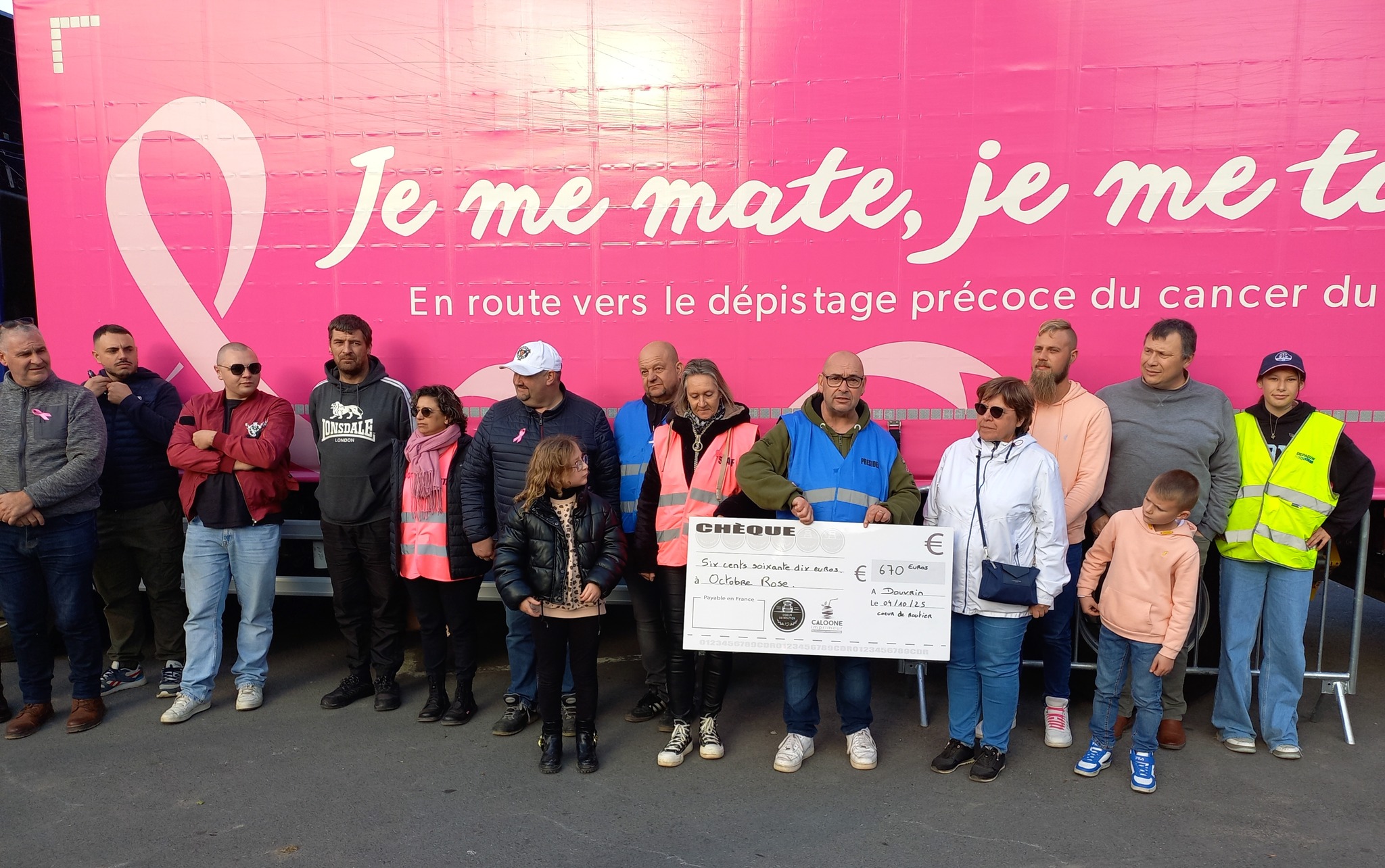 Camion rose