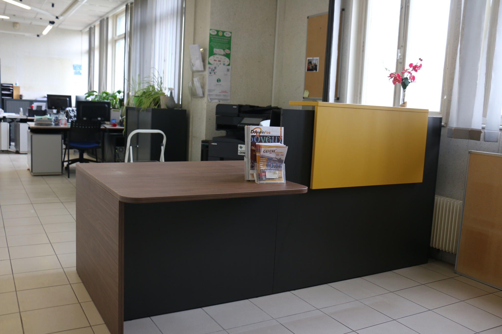 Nouvel aménagement de l’accueil